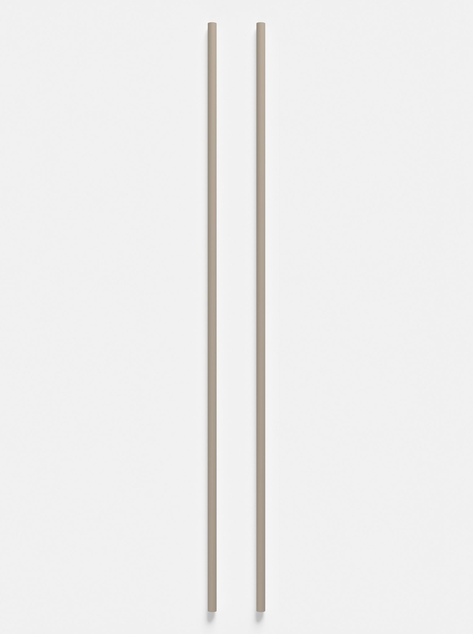 Moebe Shelving System/Wall Shelving Leg 115 Cm Warm Grey, Set Of 2