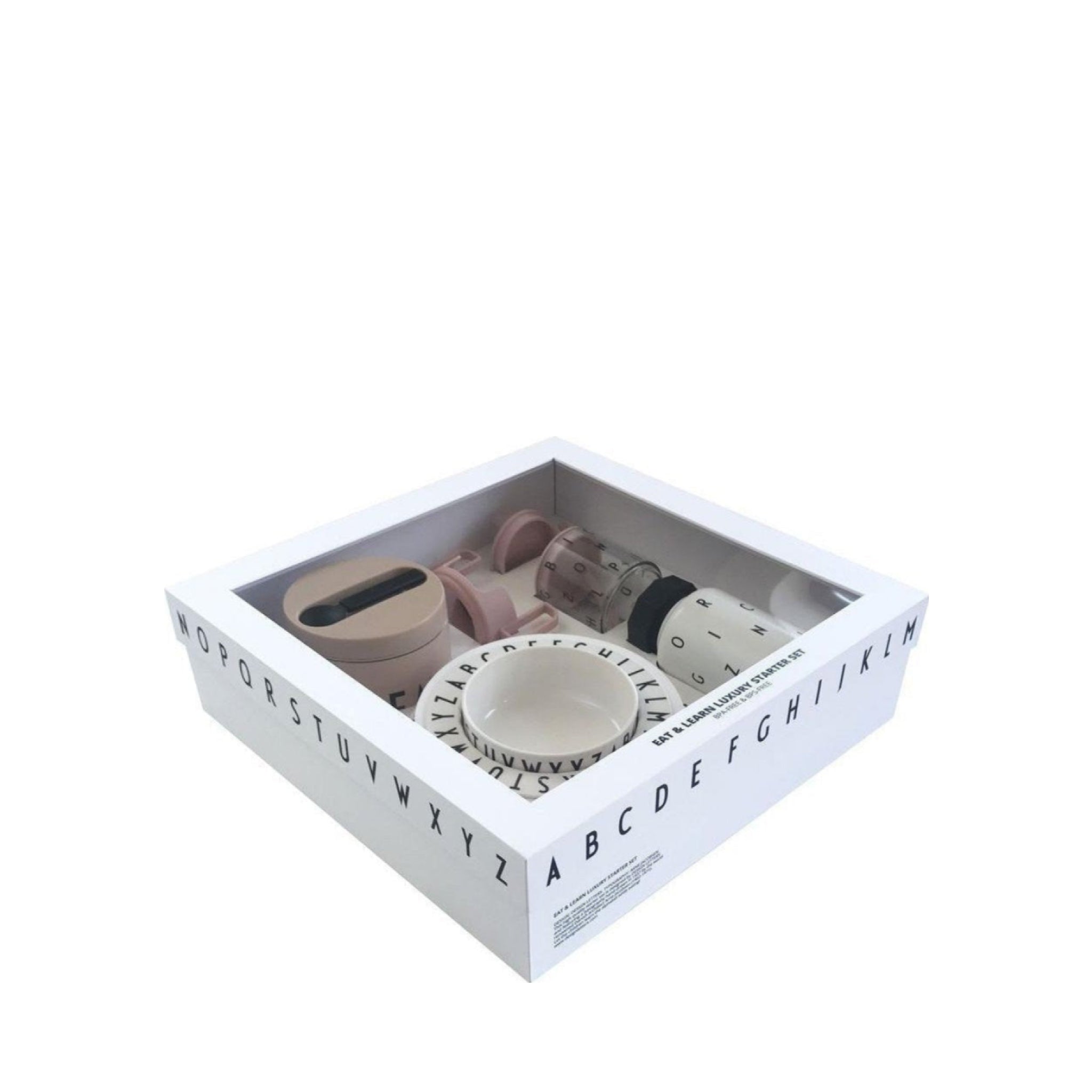 Design Letters Gift Box Tritan Premium, Nude/White