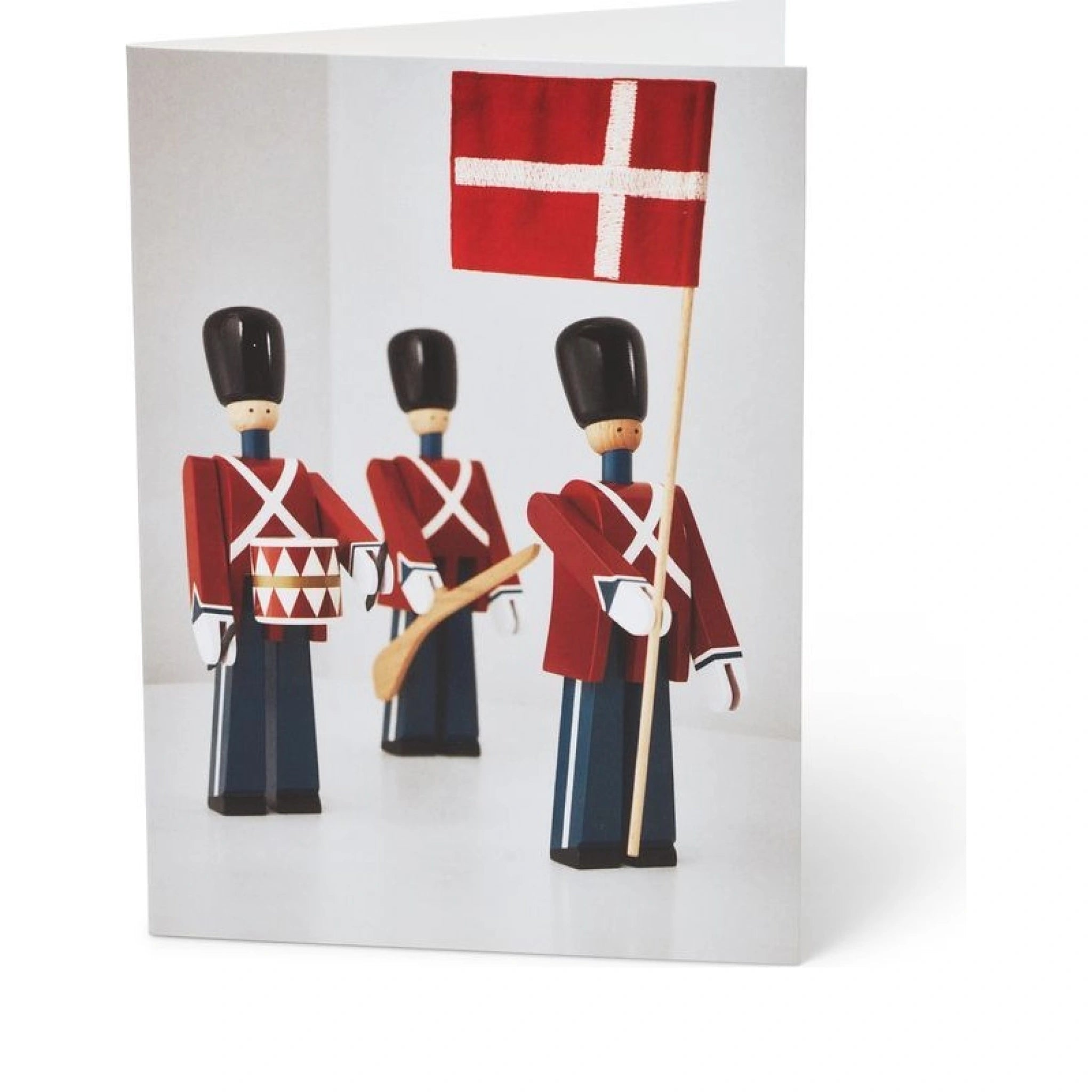 Kay Bojesen Card A6 Standard Bearer 3 Different Red/Bçue/White 1 Piece