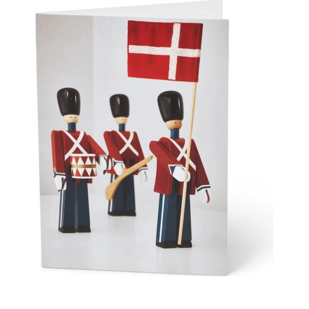 Kay Bojesen Card A6 Standard Bearer 3 Different Red/Bçue/White 1 Piece