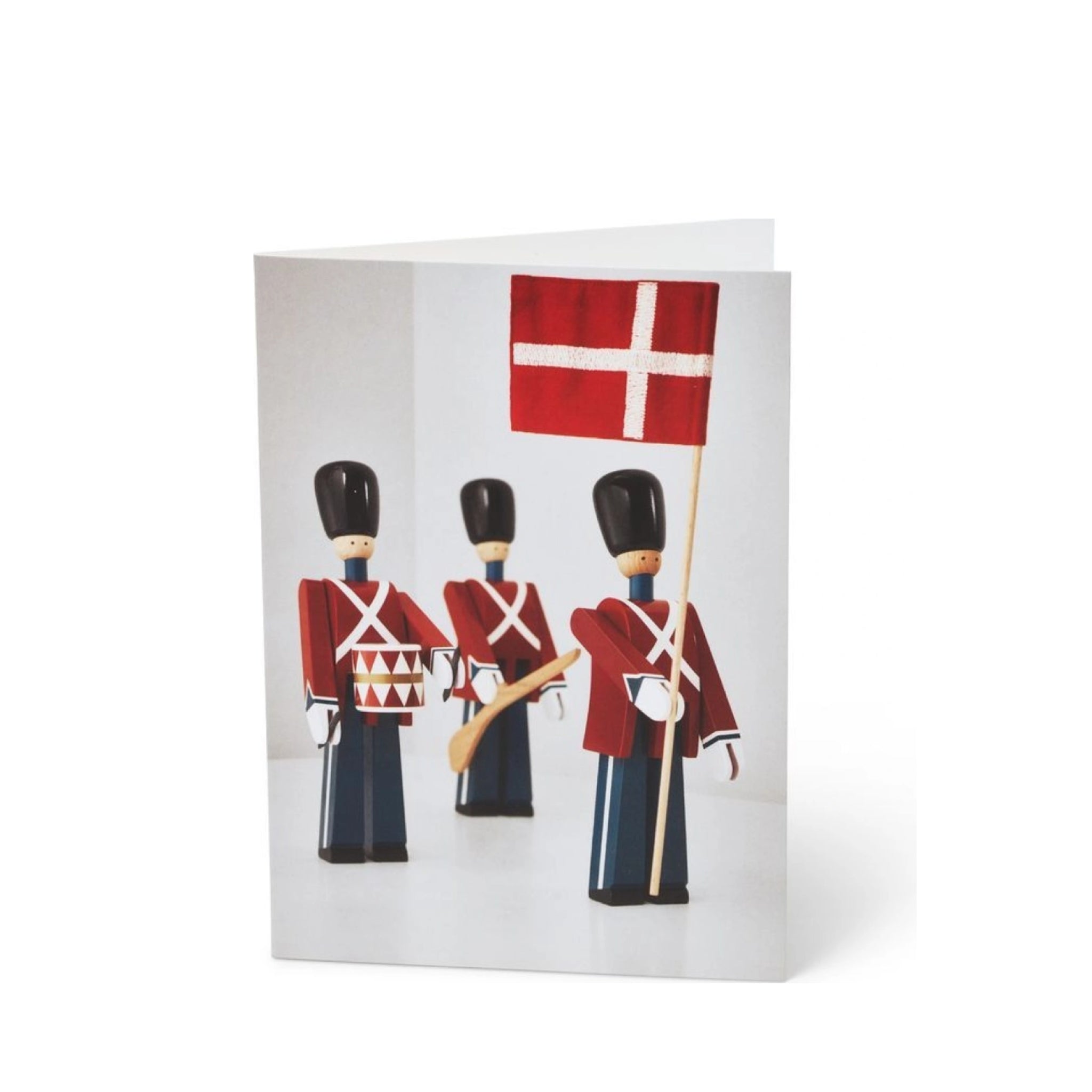 Kay Bojesen Card A6 Standard Bearer 3 Different Red/Bçue/White 1 Piece