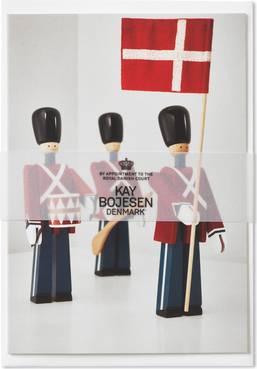 Kay Bojesen Card A6 Standard Bearer 3 Different Red/Bçue/White 1 Piece