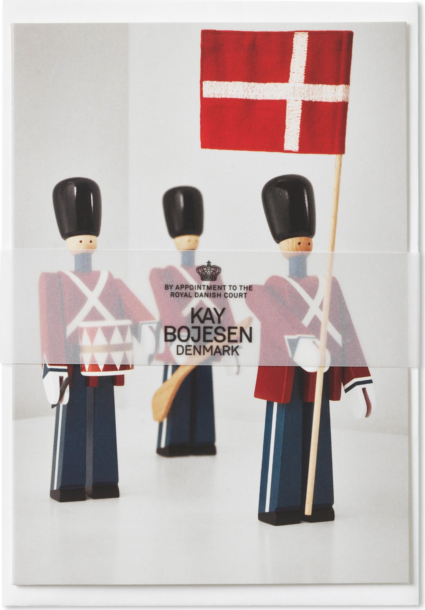 Kay Bojesen Card A6 Standard Bearer 3 Different Red/Bçue/White 1 Piece