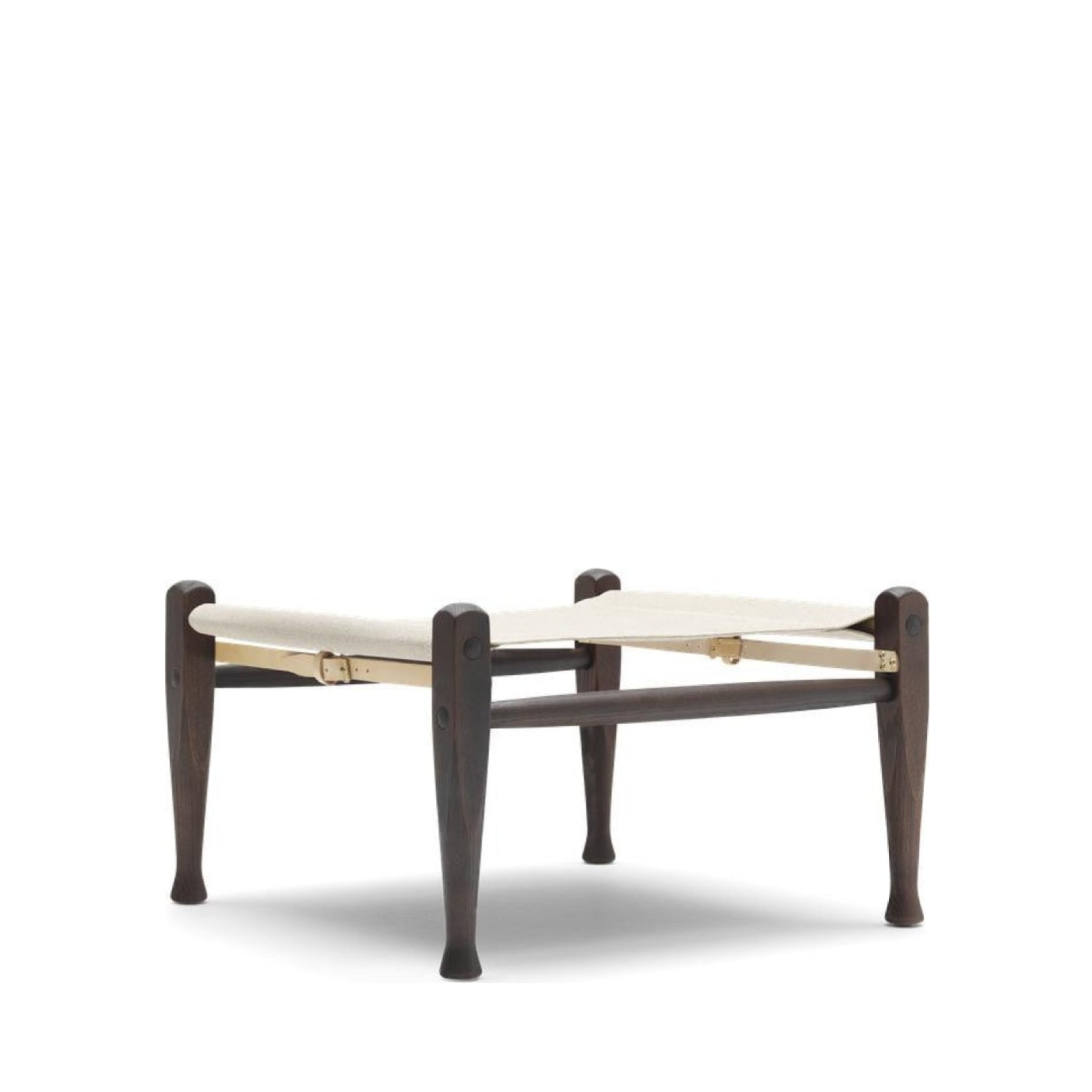 Carl Hansen KK97170 Safari Footstool, Smoked Ash/White Fabric