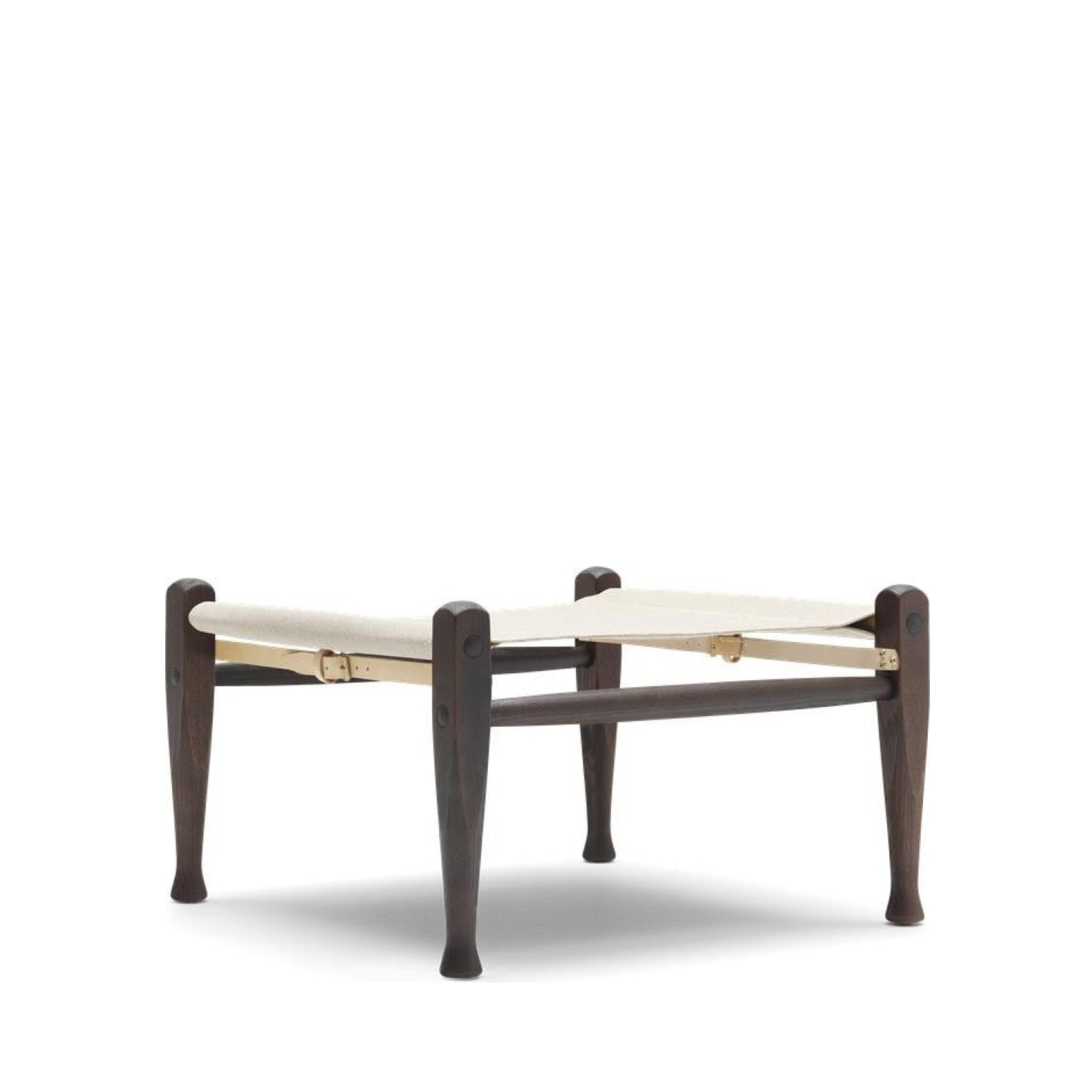 Carl Hansen KK97170 Safari Footstool, Smoked Ash/White Fabric