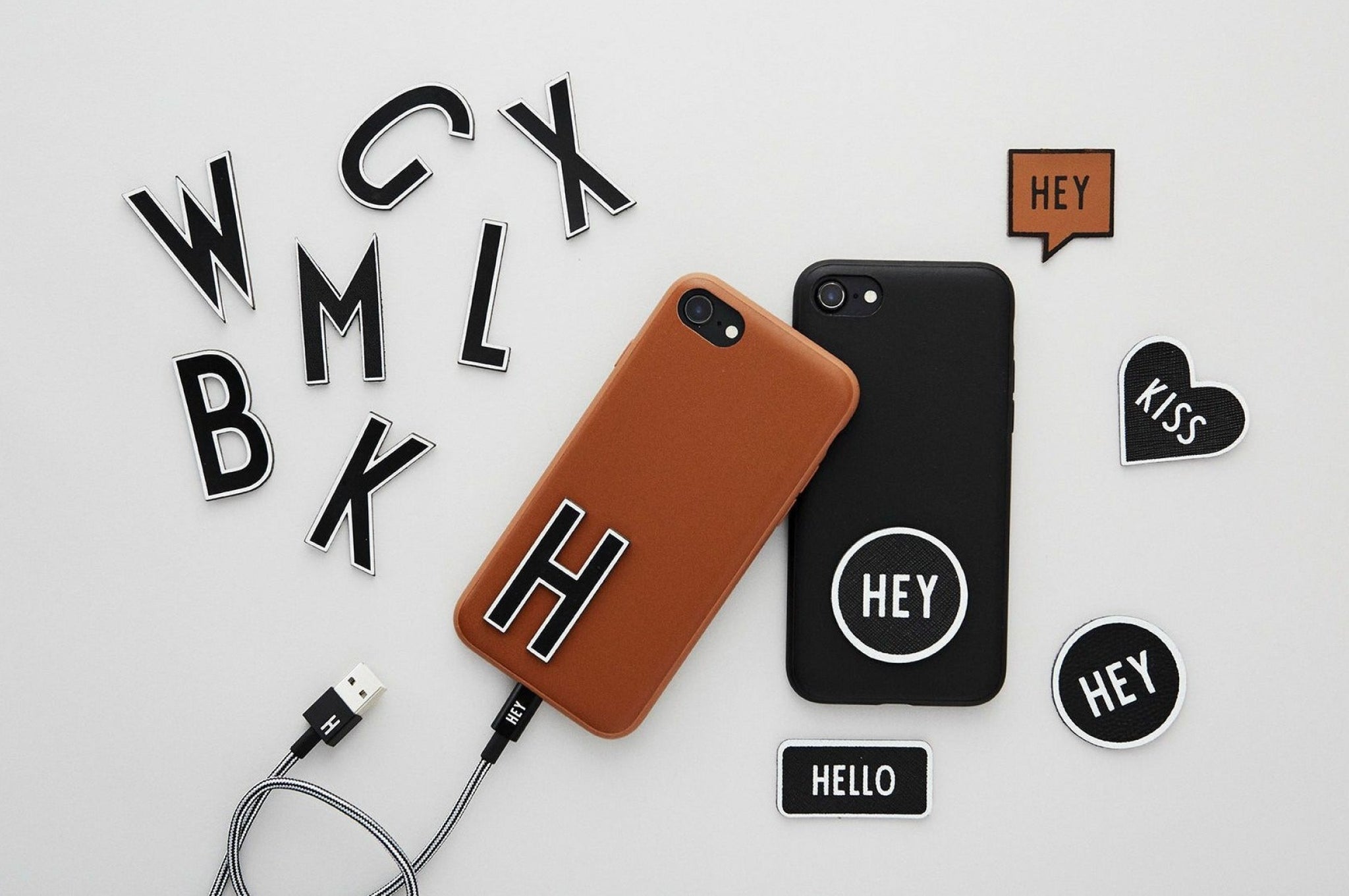 Design Letters iPhone X/XS Phone Case, Black