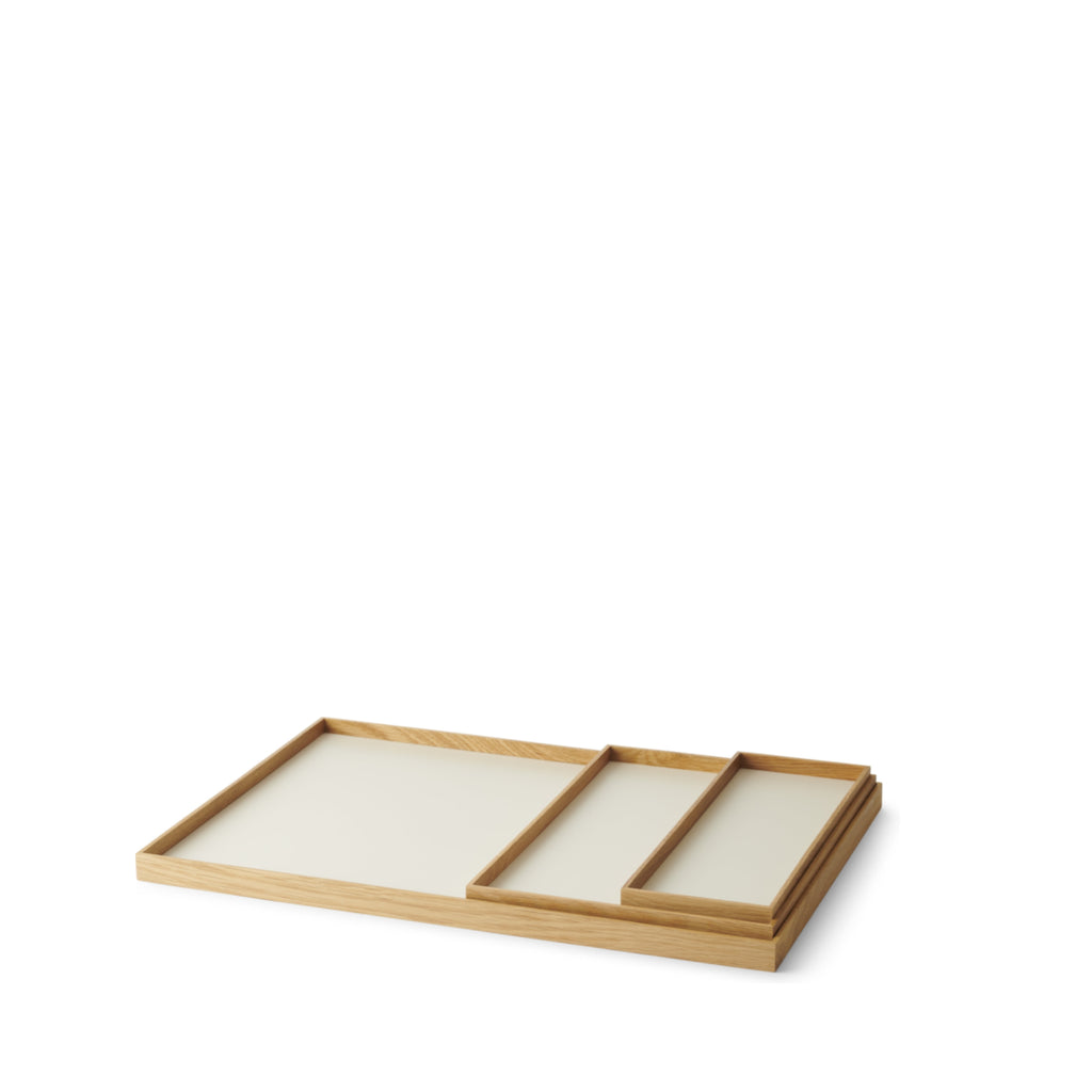 Gejst Frame Small Oak/beige Tray - Ash & Steel Display 47x40x41 Cm
