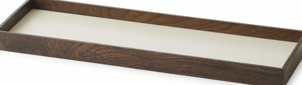 Gejst Frame Small Tray – Smoked Oak/beige Waterproof Mdf Home Display