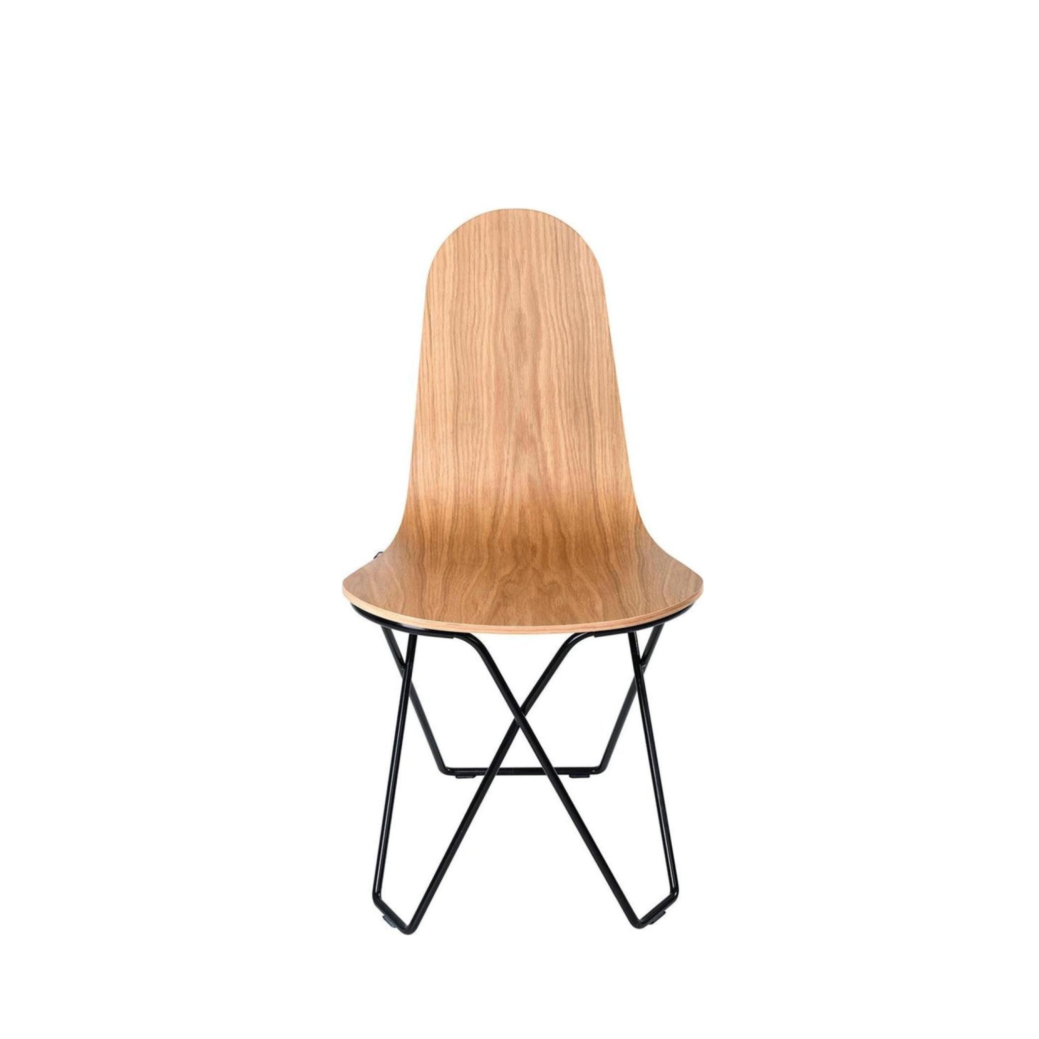 Cuero Cactus Chair, Oak/Black