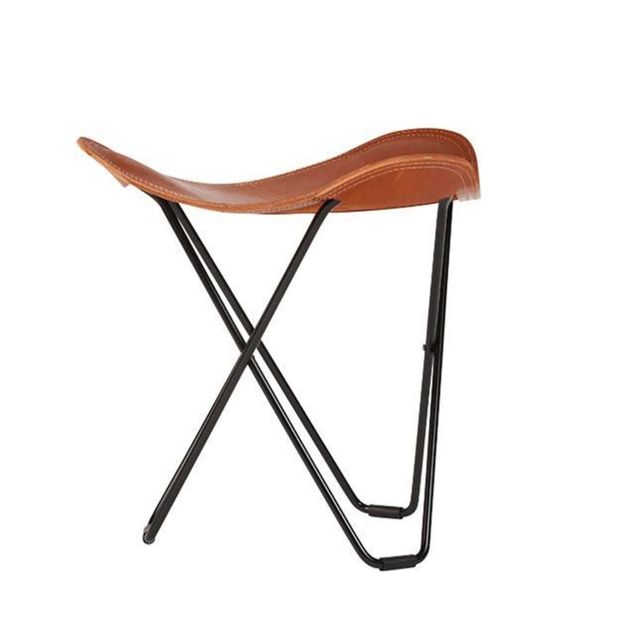 Cuero Pampa Flying Goose Stool, Polo/Black