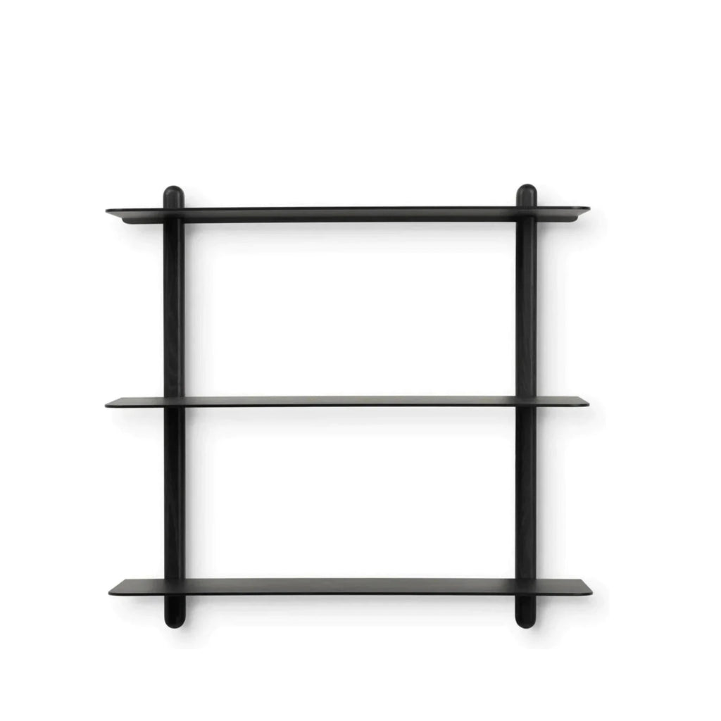 Gejst Nivo Large Black Ash Wall Shelf – Minimalist Floating Design