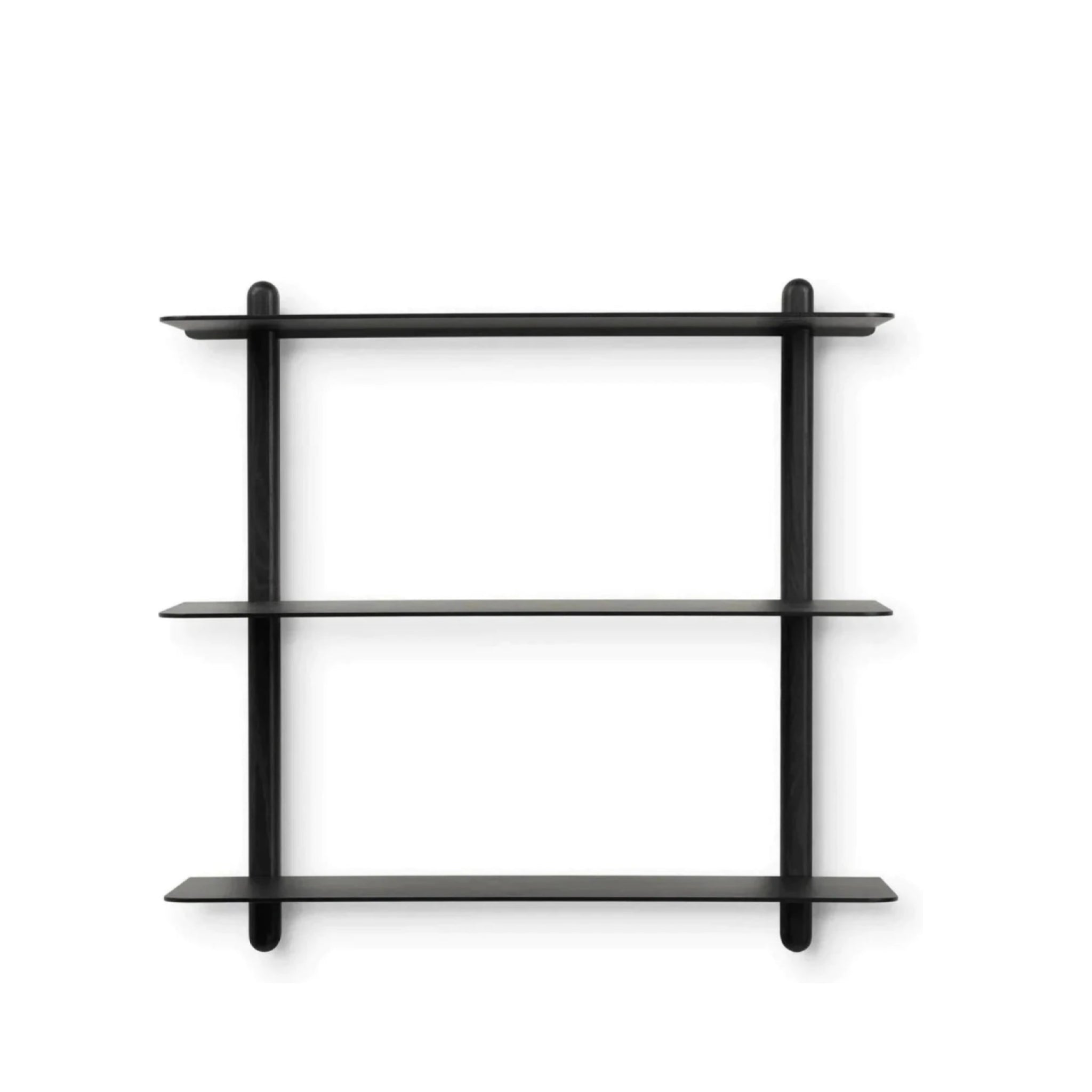 Gejst Nivo Large Black Ash Wall Shelf – Minimalist Floating Design
