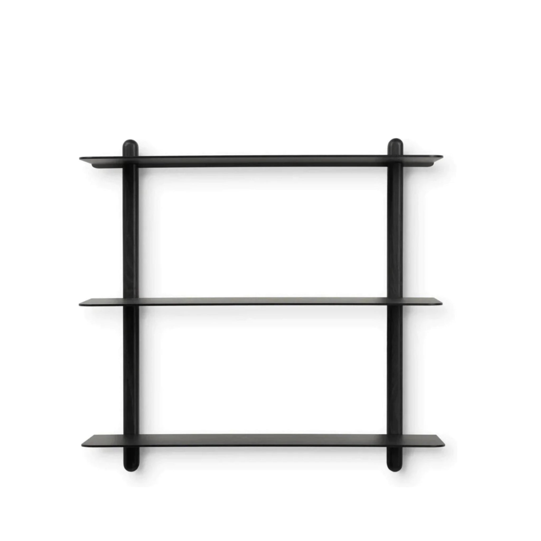 Gejst NIVO Large Black Ash Wall Shelf – Minimalist Floating Design