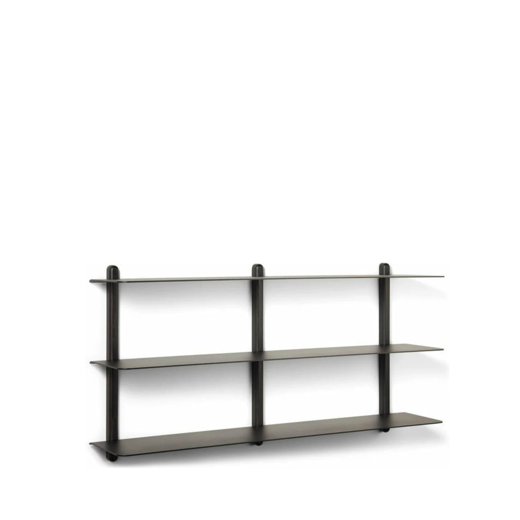 Gejst Nivo Large Shelf - Black Ash/black | Ash & Steel 118x25x65 Cm