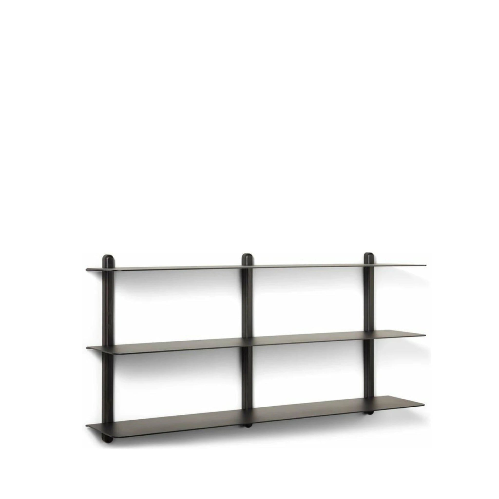 Gejst Nivo Large Shelf - Black Ash/black | Ash & Steel 118x25x65 Cm