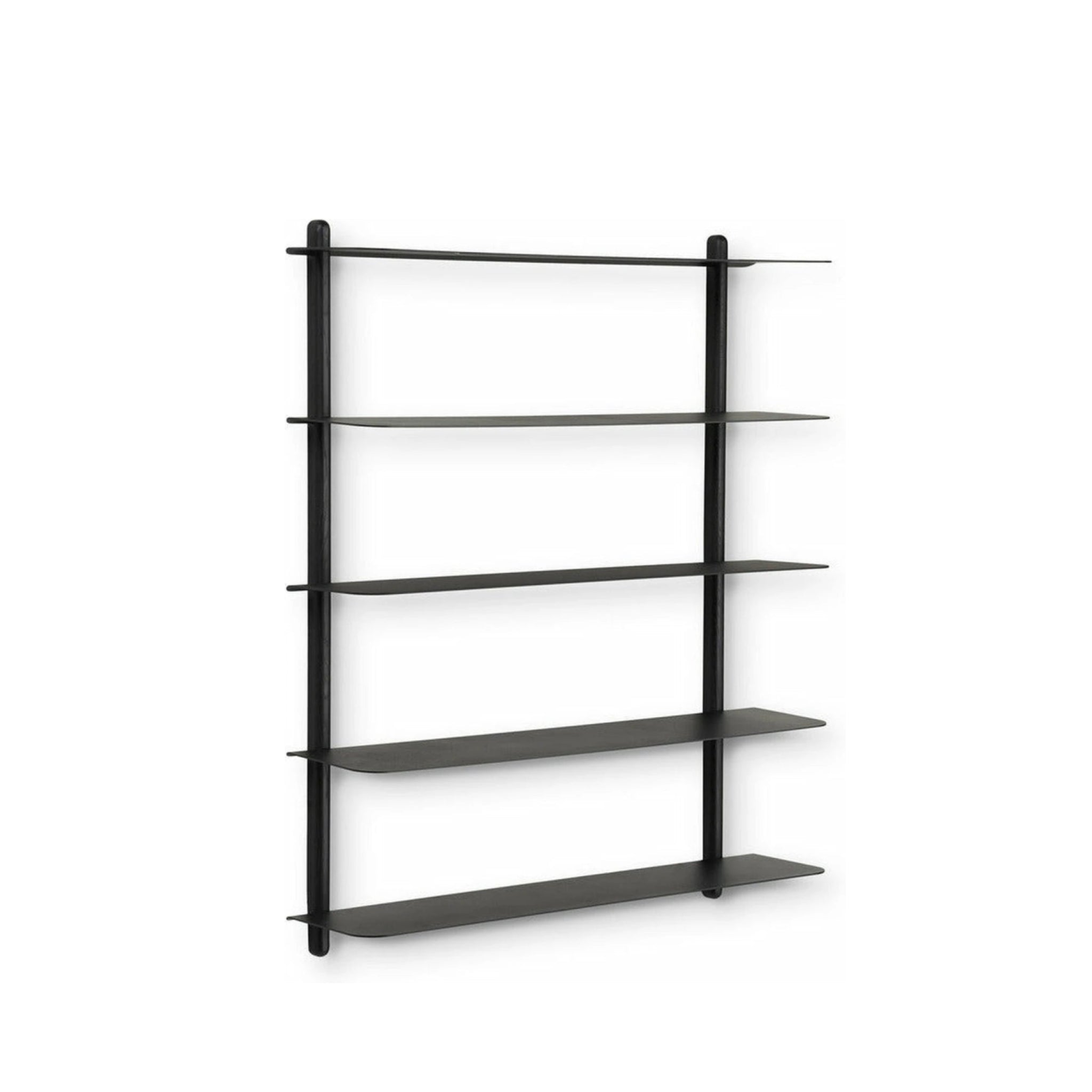 Gejst Nivo Shelf E - Minimalist Wall Shelf Black Ash/black 76×64×16 Cm
