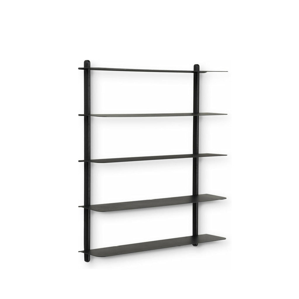 Gejst Nivo Shelf E - Minimalist Wall Shelf Black Ash/black 76×64×16 Cm
