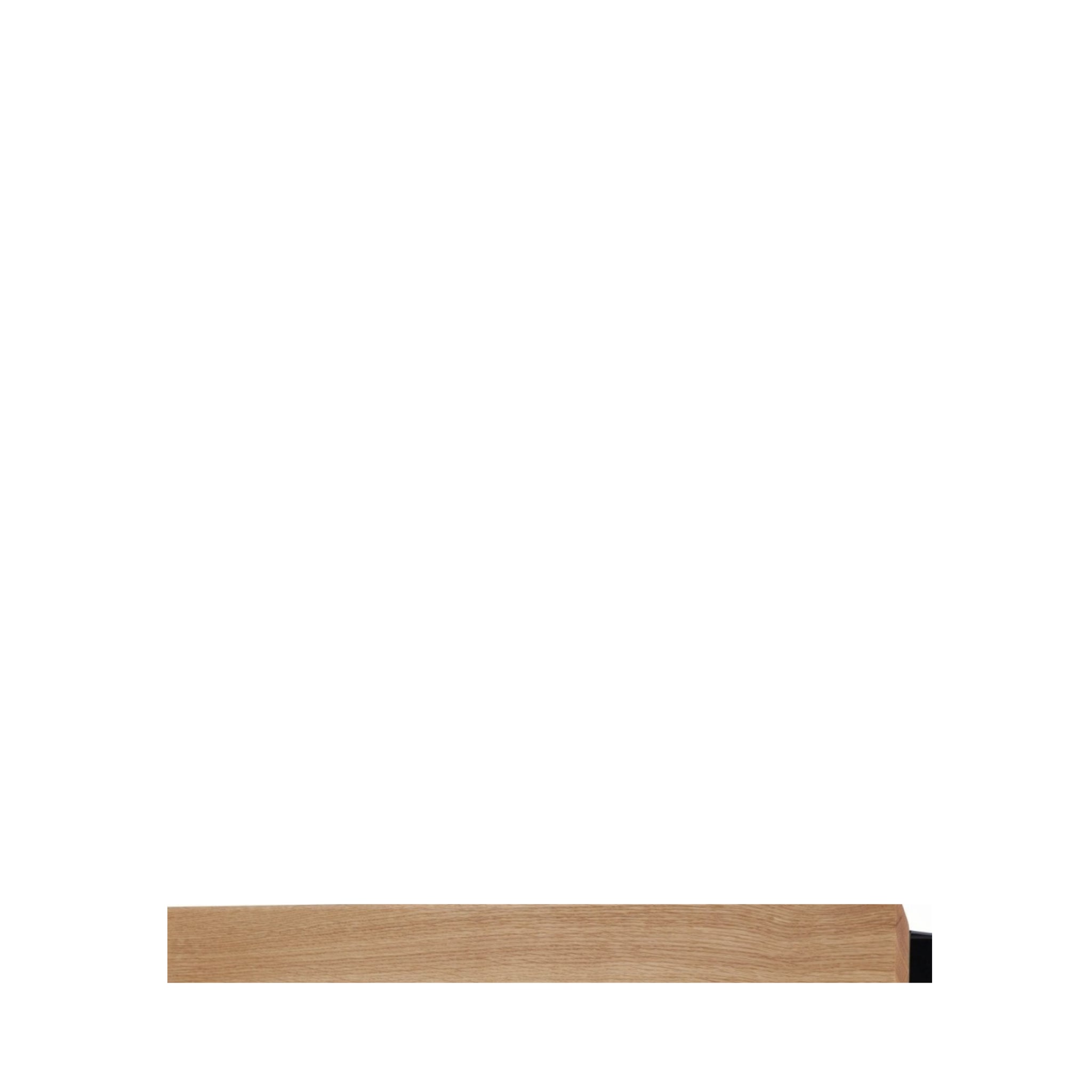 Gejst FLEX Rail 60cm Oak/Black - Magnetic Modular Wall Rail with Hooks