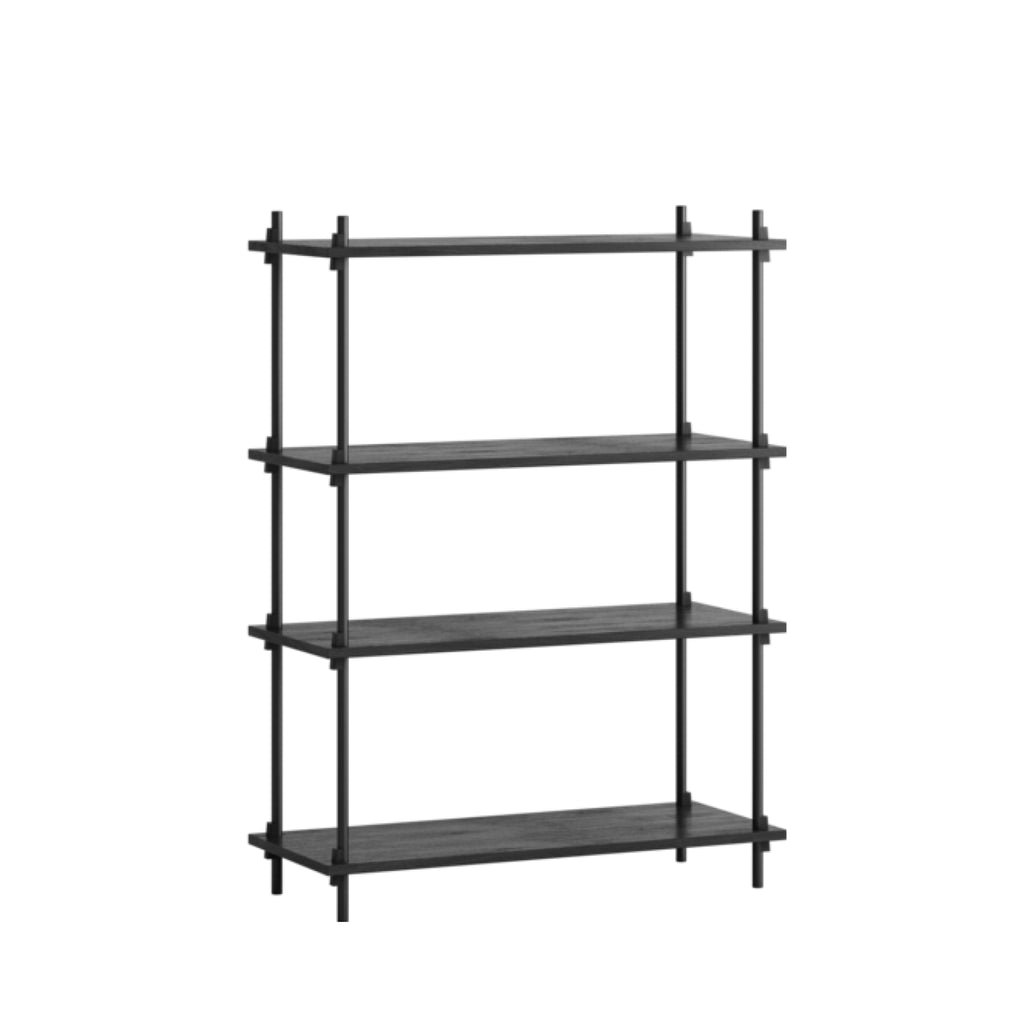 Moebe Black Shelving System S.115.1.A: Minimalist Nordic Design