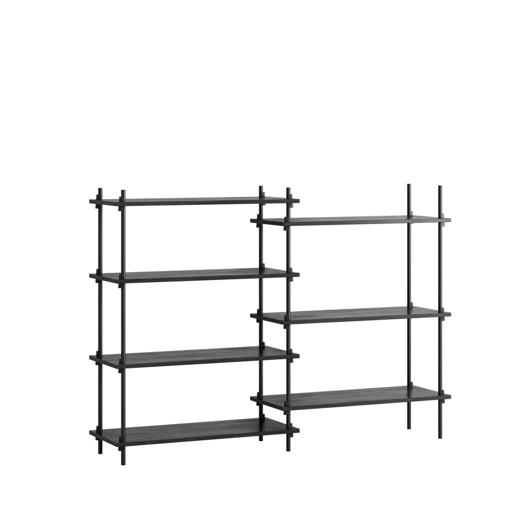 Customizable Moebe Shelving System S.115.2.A in Black - Versatile Design