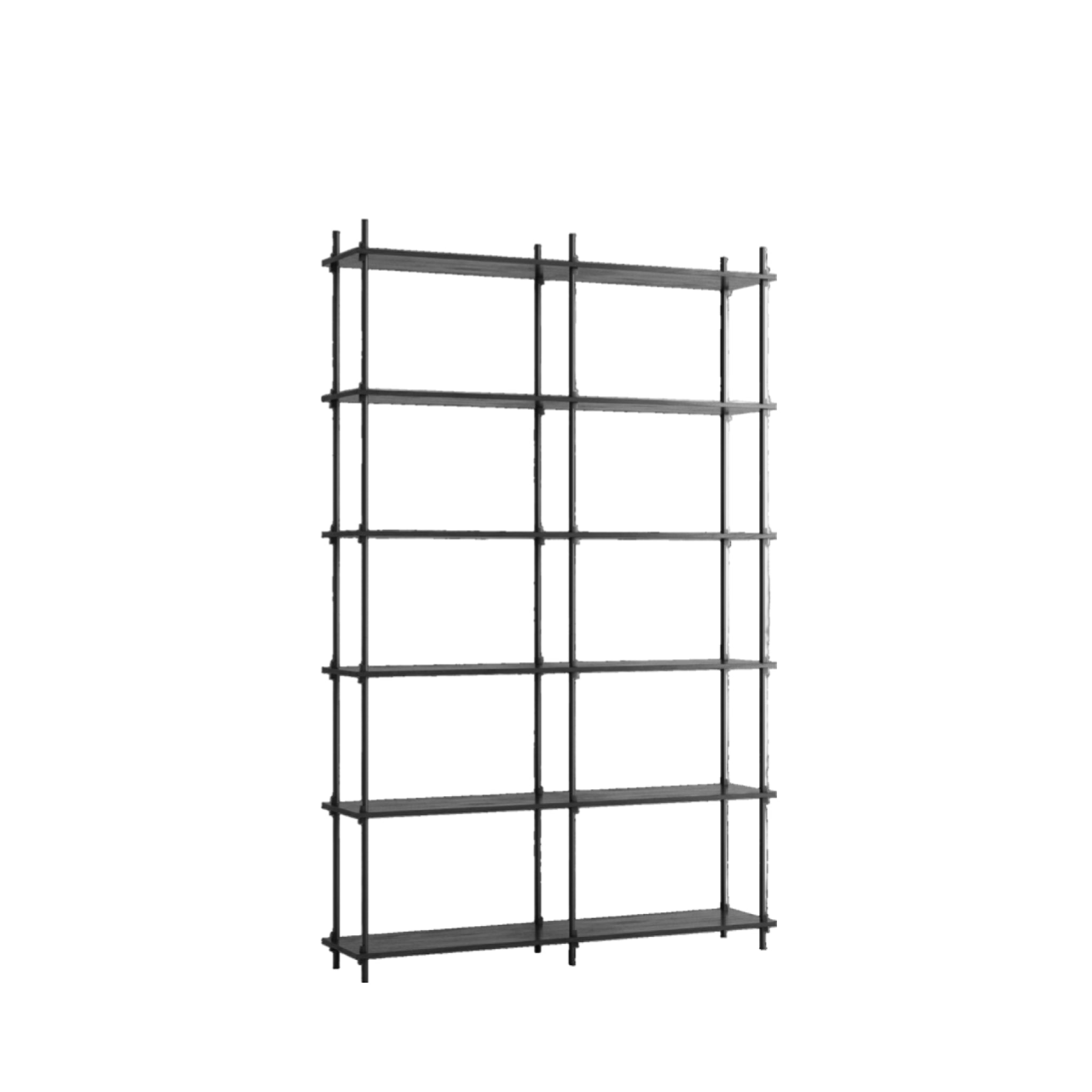 Customizable Moebe Black Shelving System - Versatile Room Divider & Wall Unit