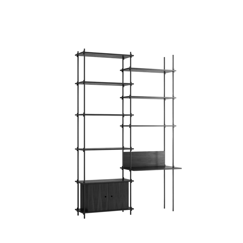 Customizable Moebe Shelving System in Black - Versatile & Stylish Design
