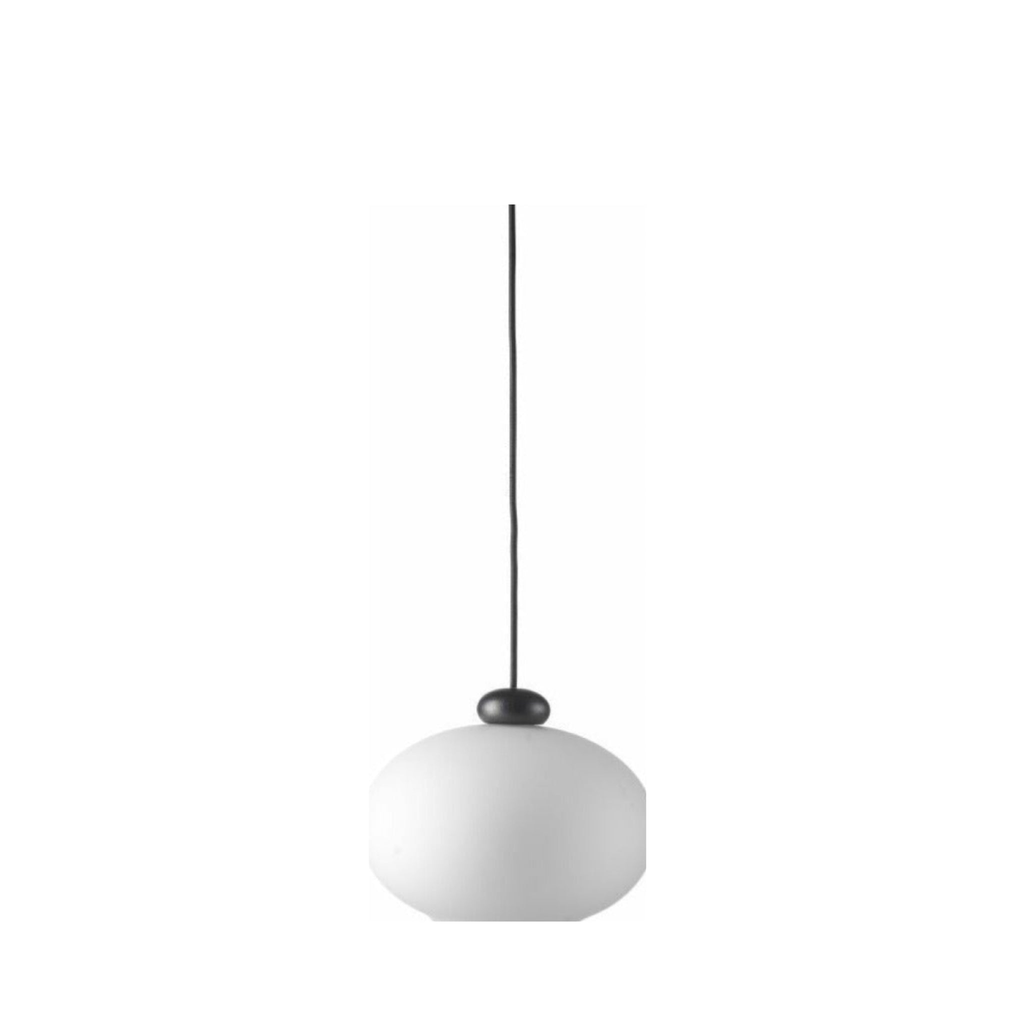 FDB Møbler U2 Hiti Pendant Lamp Black Opal Glass Danish Design Lighting