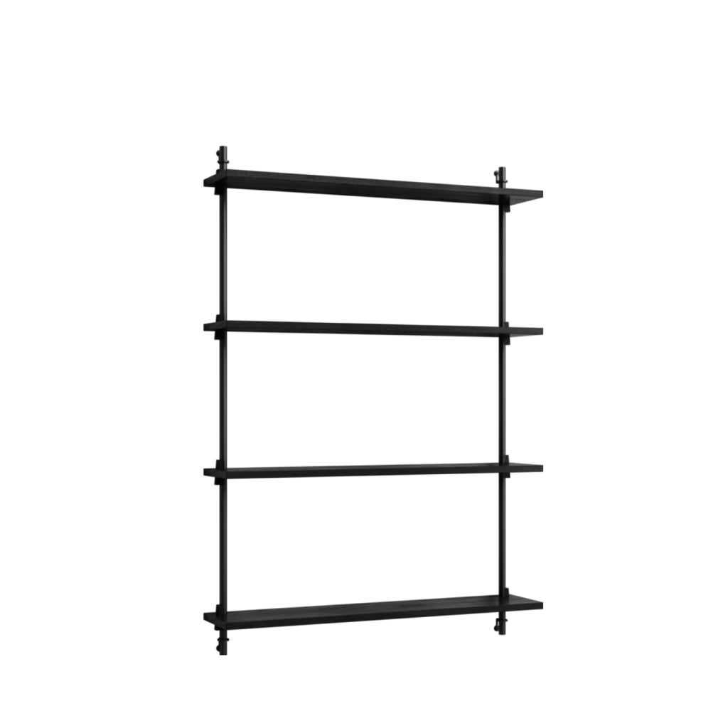 Moebe Wall Shelving WS.115.1: Versatile Black Shelf for Any Room
