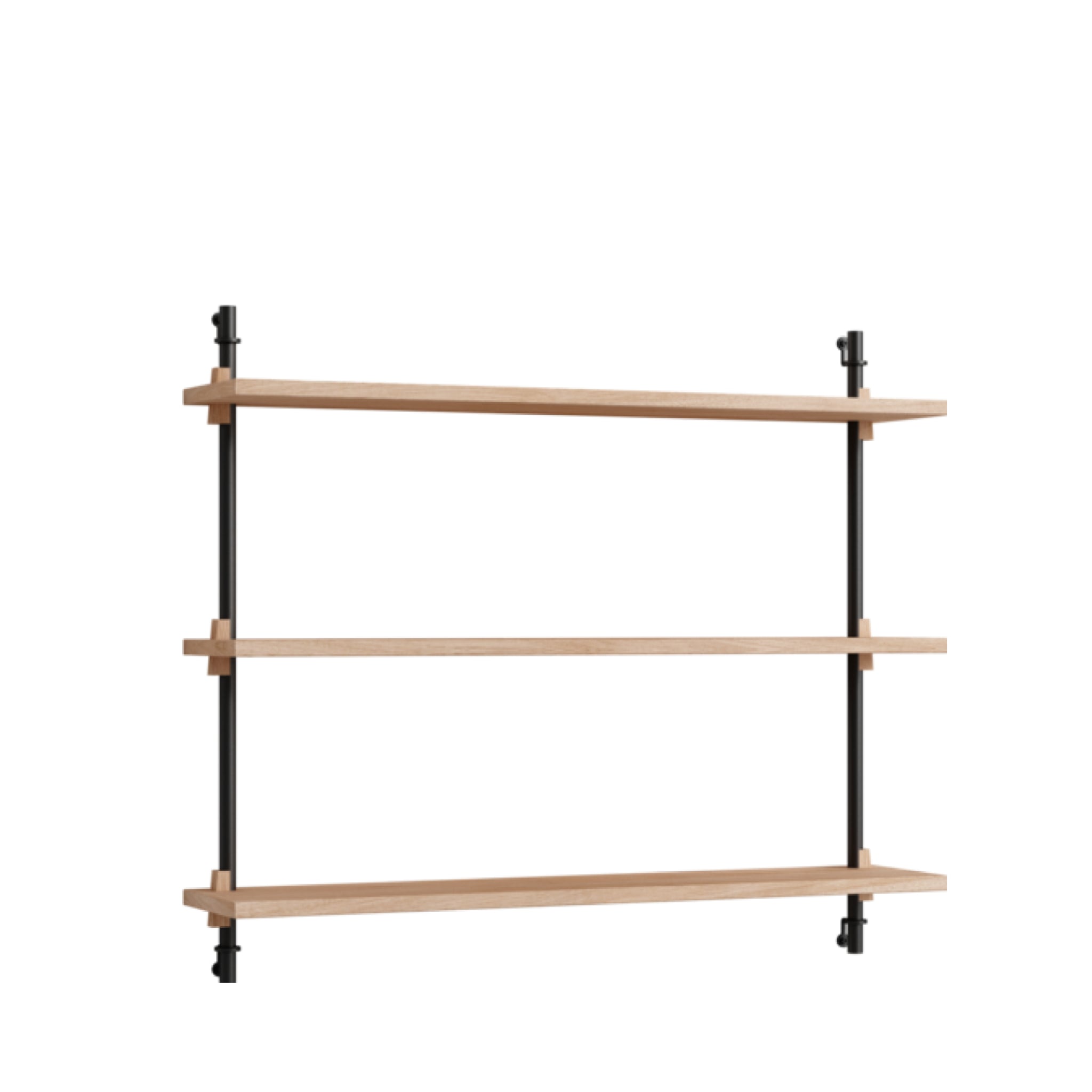 Moebe Wall Shelving WS.65.1: Versatile Oak/Black Shelf for Any Room