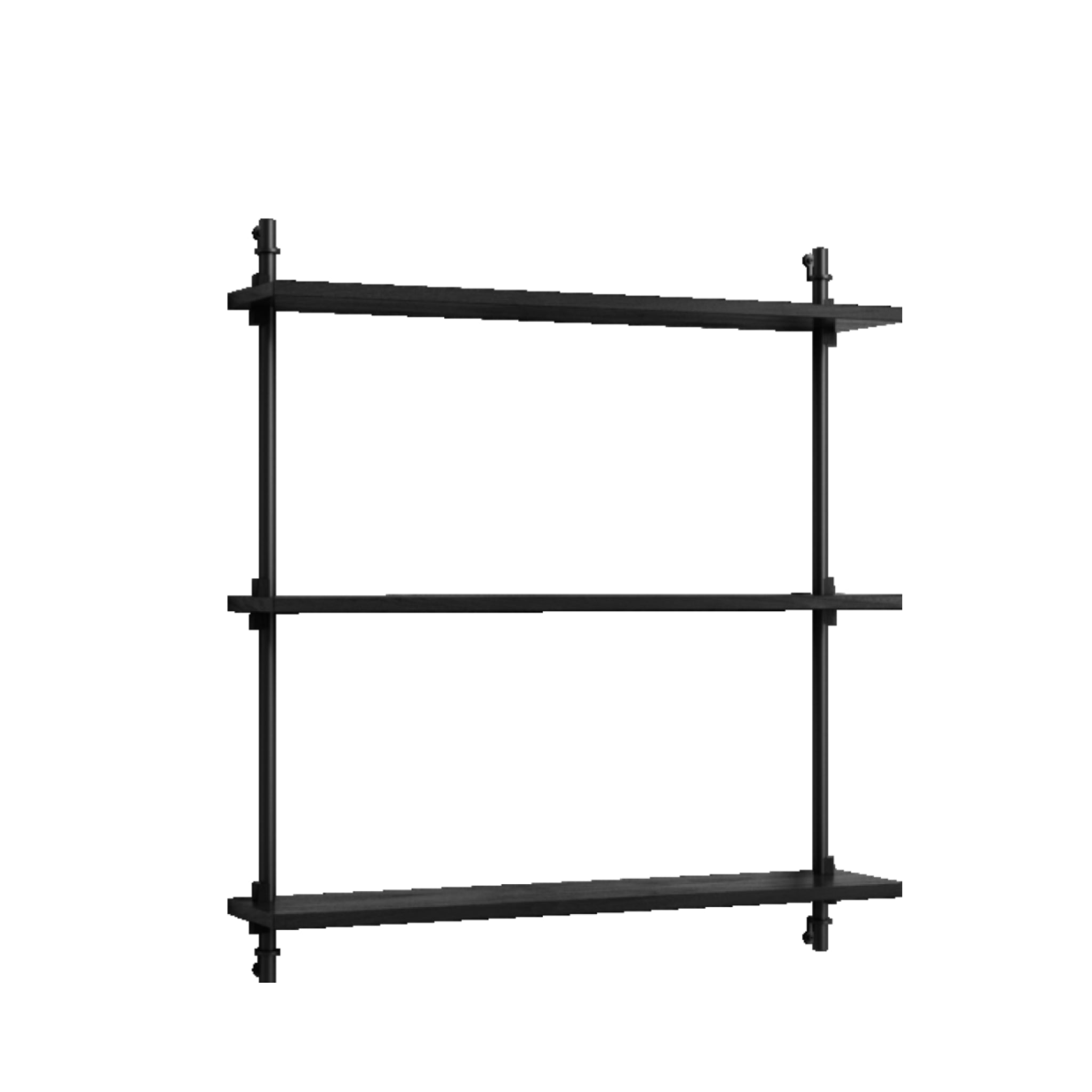 Moebe Wall Shelving WS.85.1 Black - Adjustable & Versatile Home Storage