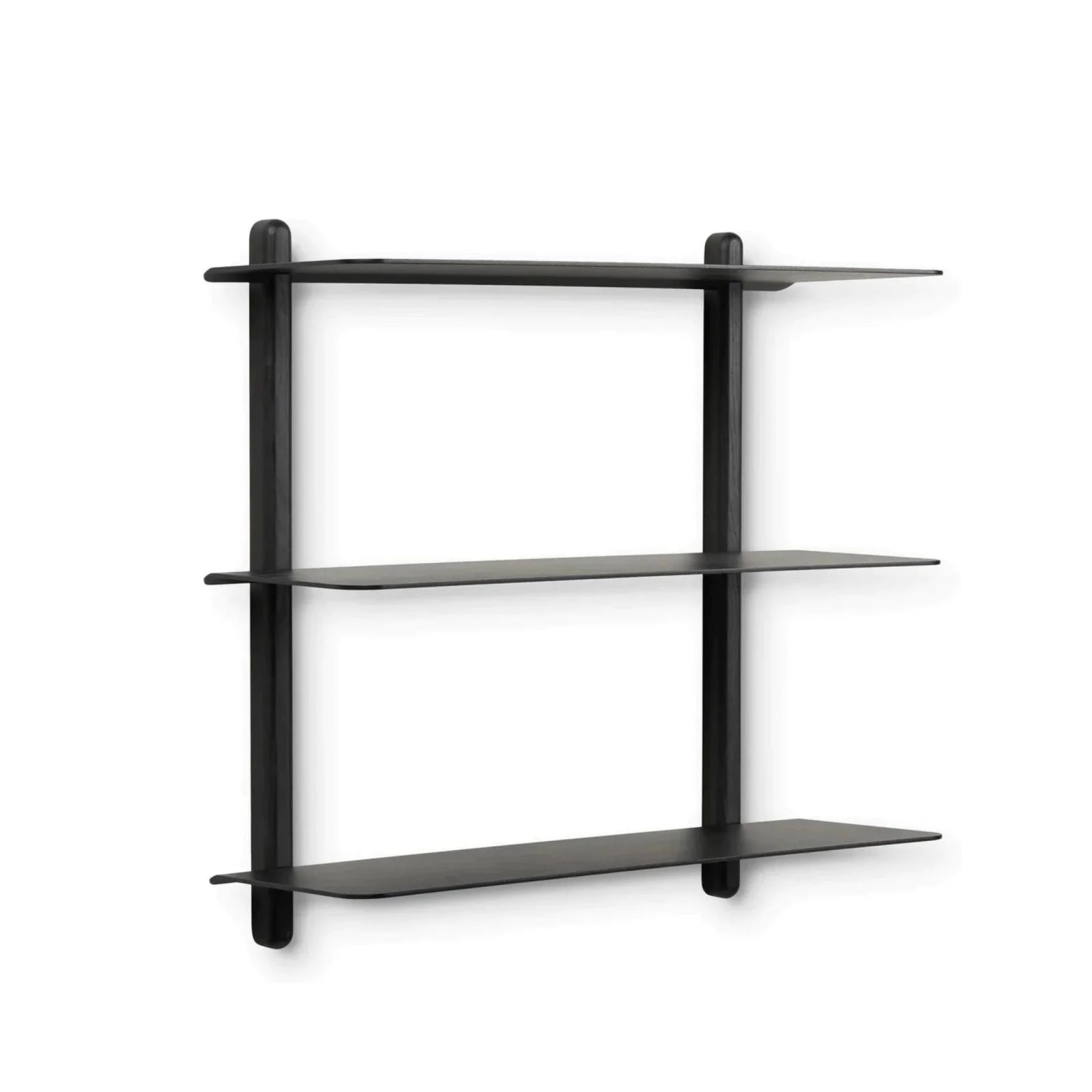 Gejst Nivo Large Black Ash Wall Shelf – Minimalist Floating Design
