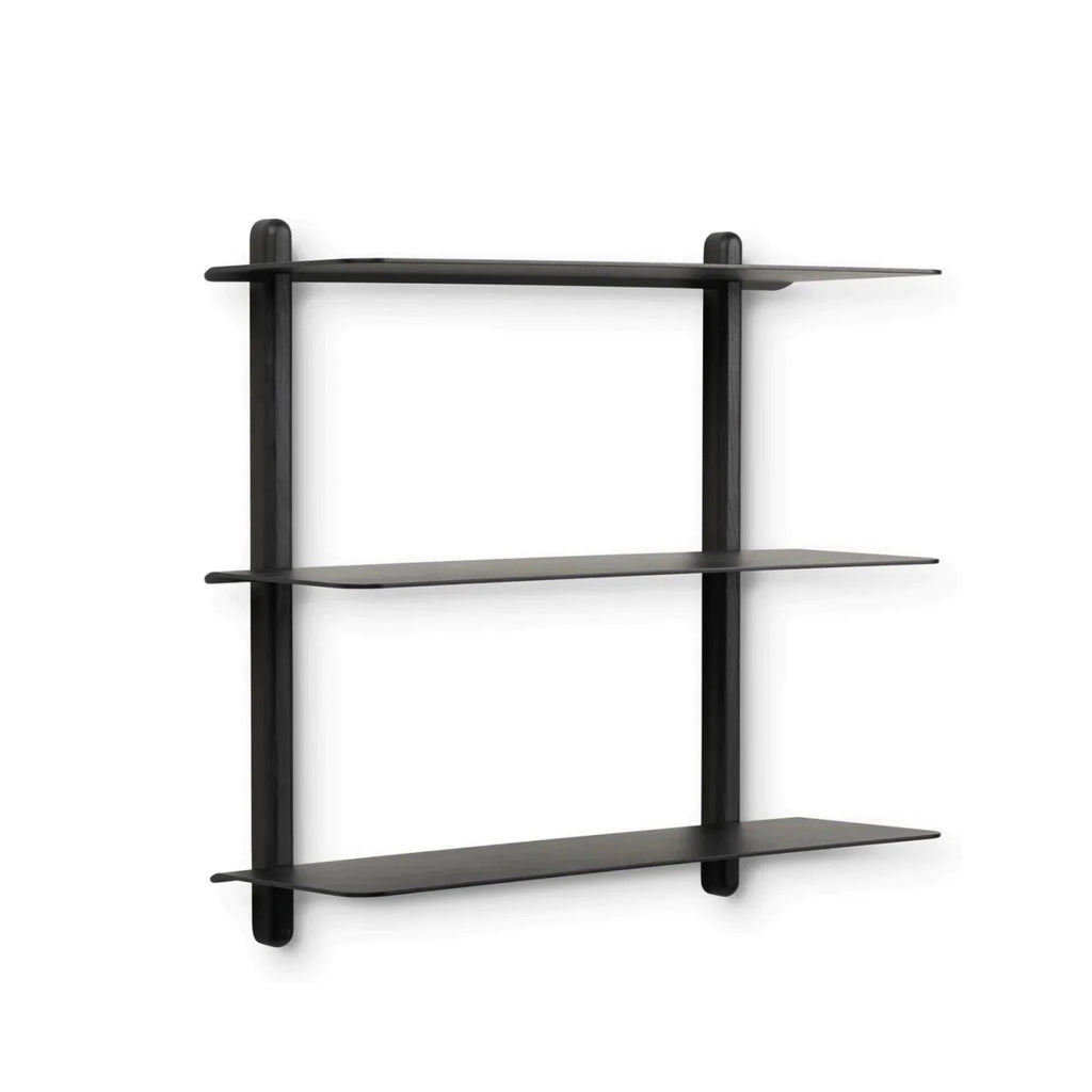 Gejst NIVO Large Black Ash Wall Shelf – Minimalist Floating Design