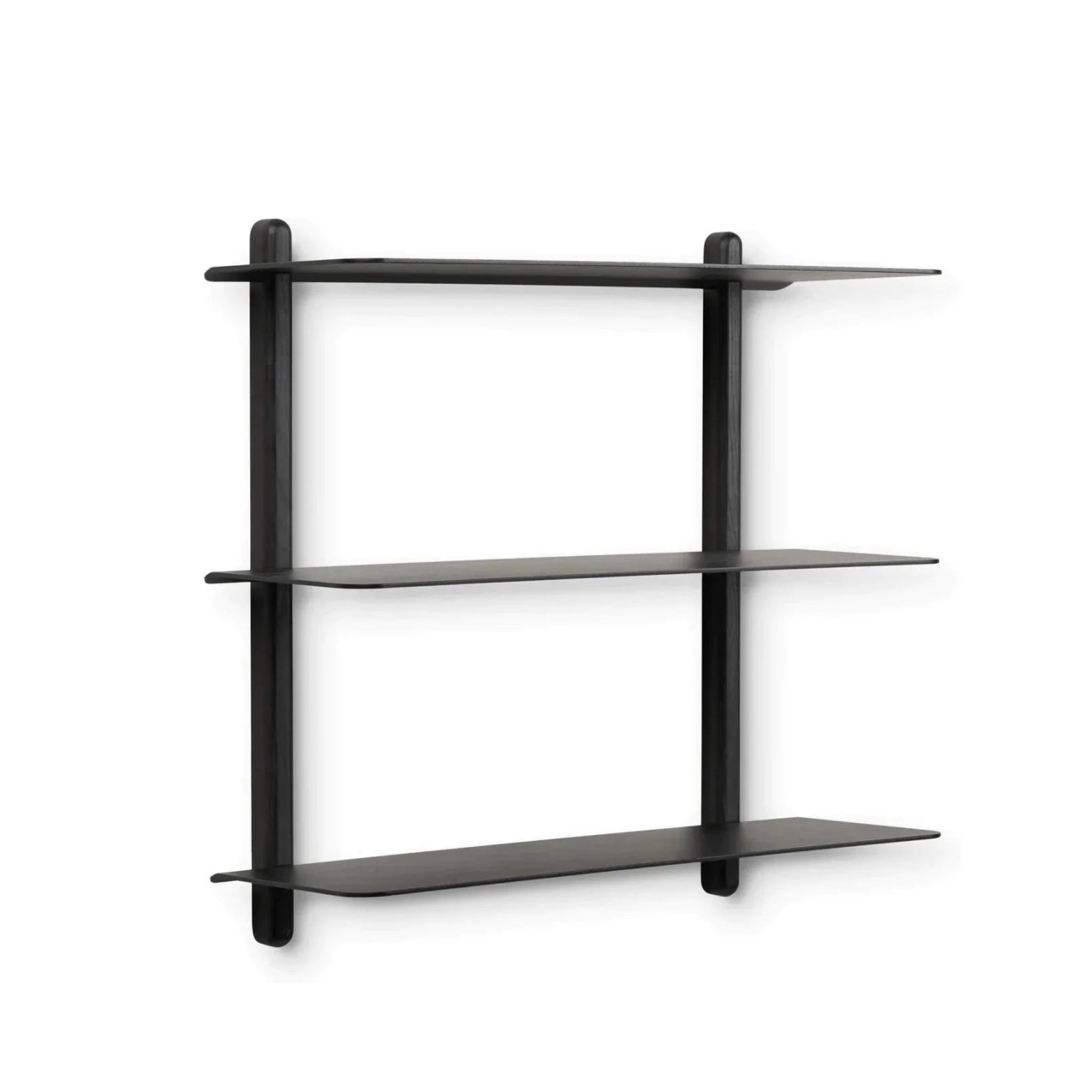 Gejst NIVO Large Black Ash Wall Shelf – Minimalist Floating Design