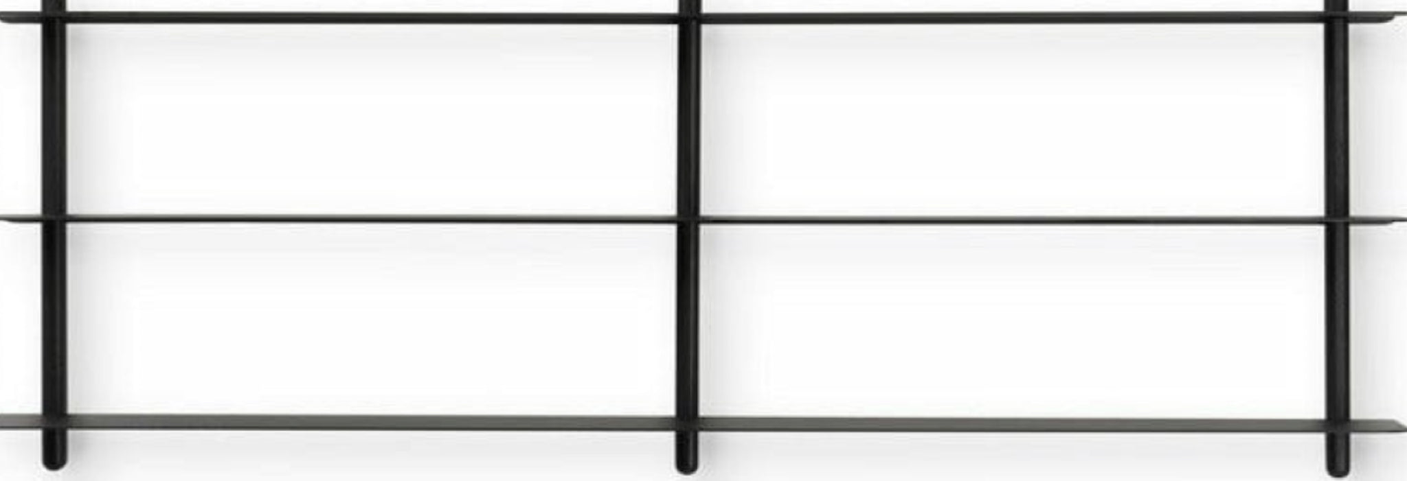 Gejst NIVO Wall Shelf D — Black Ash/Black | Ash & Steel | 118×16×42 cm