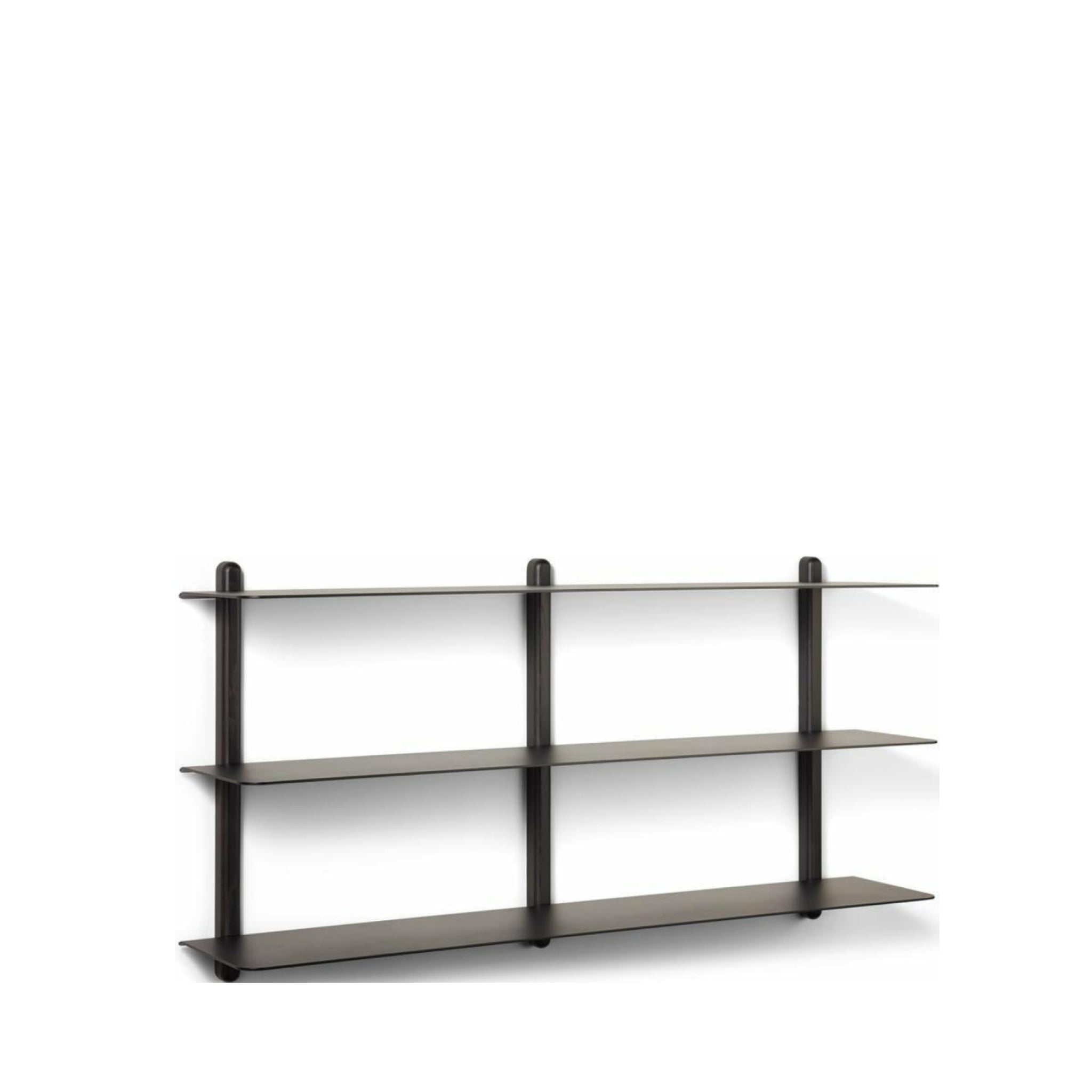 Gejst NIVO Large Shelf - Black Ash/Black | Ash & Steel 118x25x65 cm