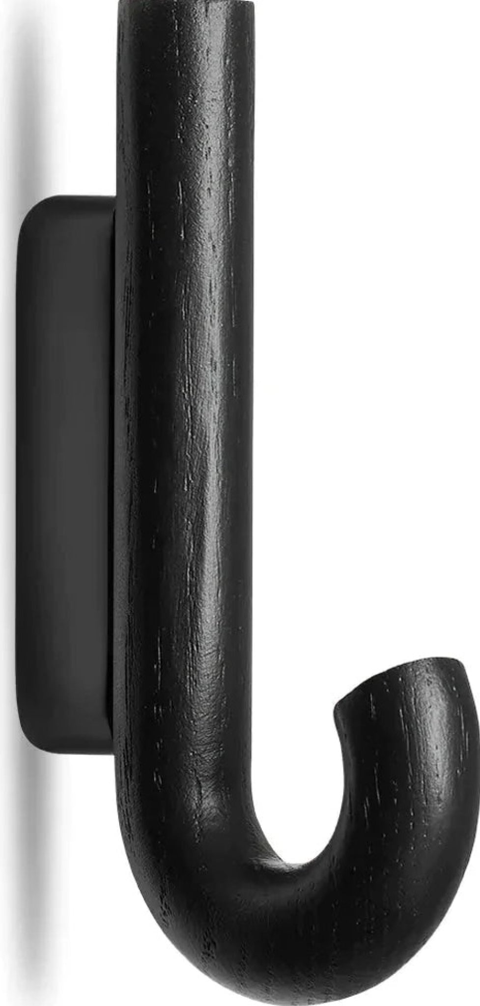 Gejst HOOK Mini Hook – Black Oak & Black Metal, Compact Wall Hook