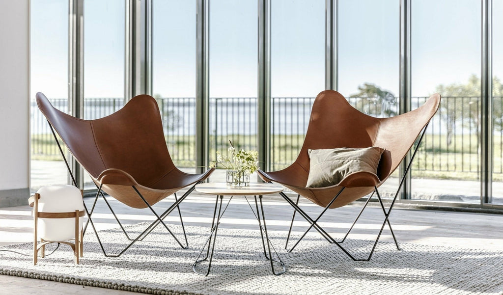 Cuero Pampa Mariposa Butterfly Chair, Oak/Black