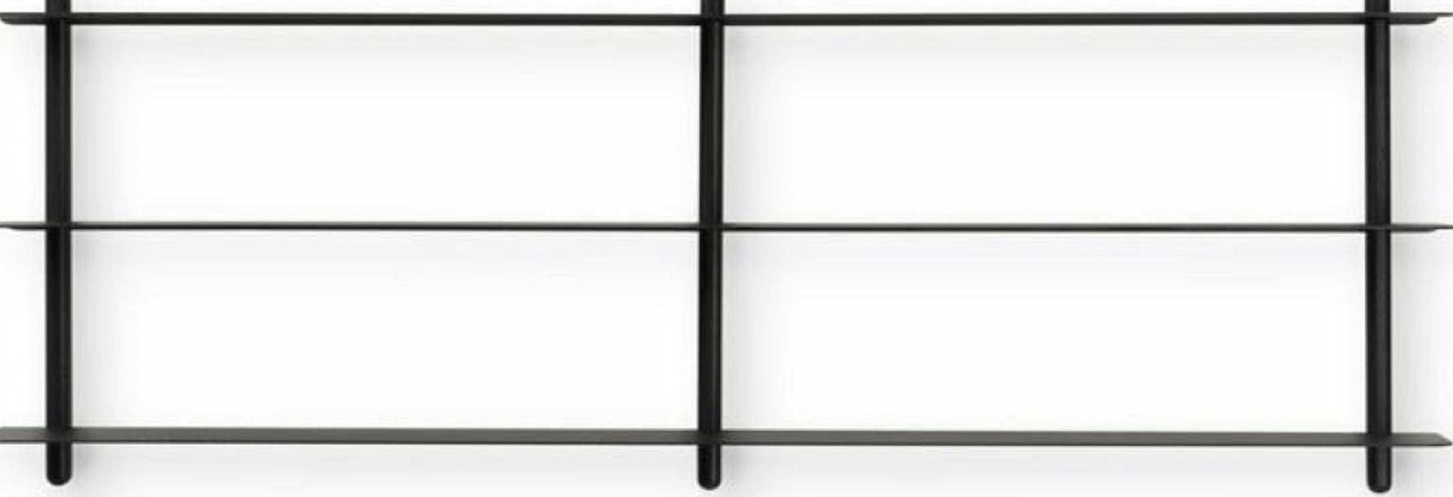 Gejst Nivo Wall Shelf D — Black Ash/black | Ash & Steel | 118×16×42 Cm