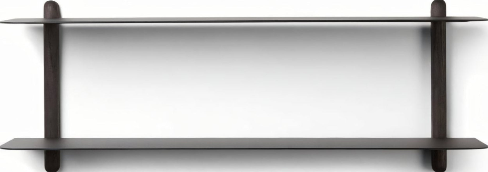 Gejst Nivo Wall Shelf F — Black Ash/black, 64×25 Cm Minimalist Design