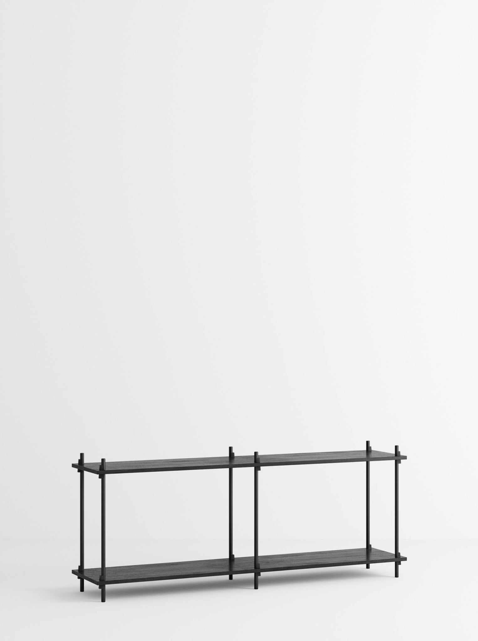 Customizable Moebe Shelving System S.65.2.B in Black - Versatile Design