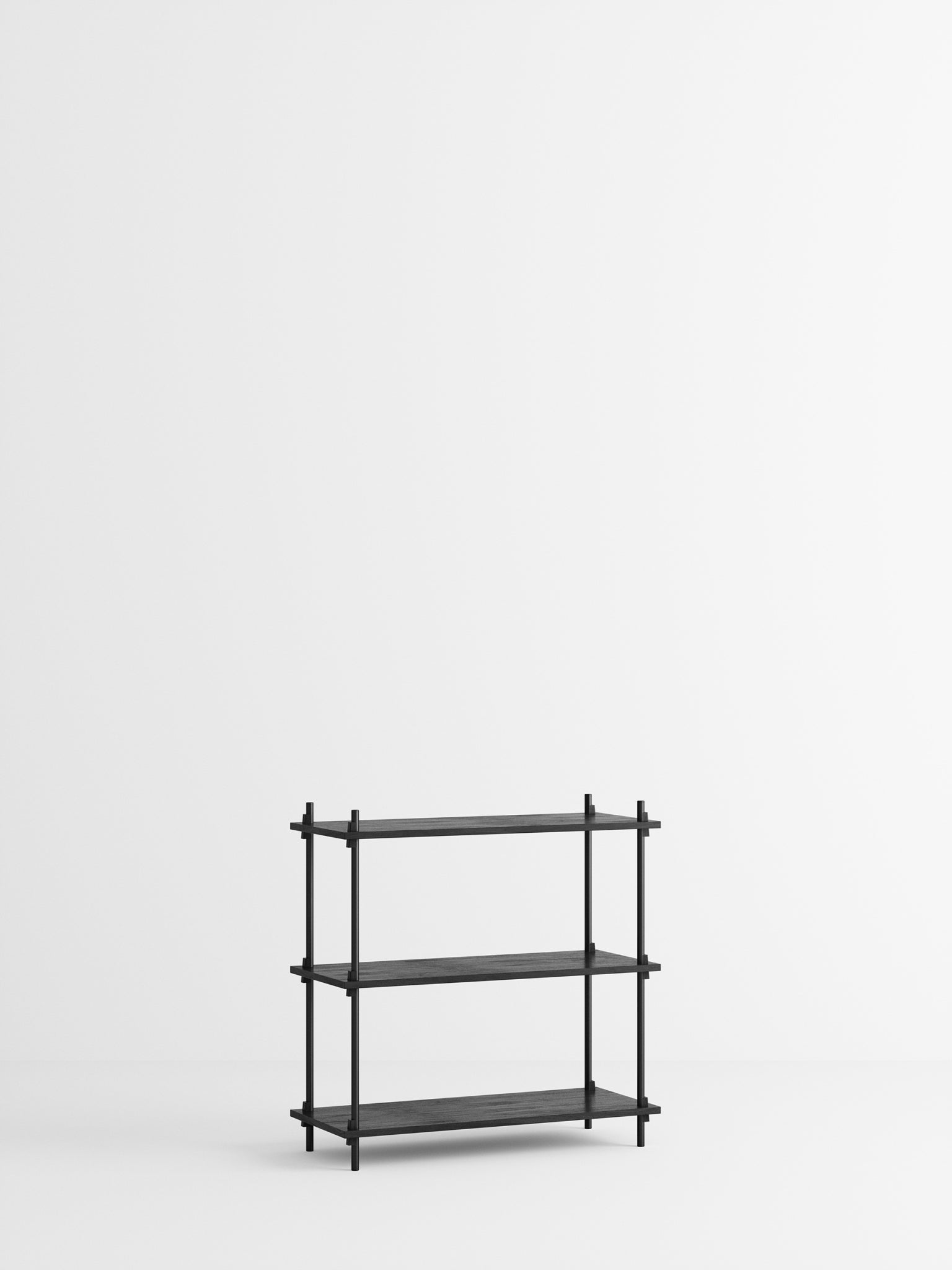 Customizable Moebe Shelving System S.85.1.A in Black - Versatile Design