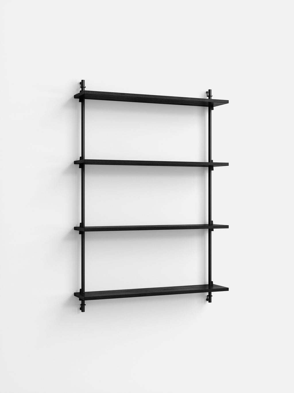 Moebe Wall Shelving WS.115.1: Versatile Black Shelf for Any Room