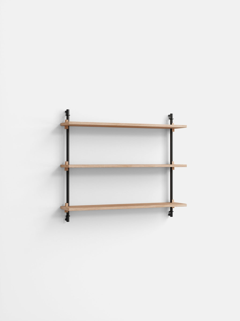 Moebe Wall Shelving WS.65.1: Versatile Oak/Black Shelf for Any Room