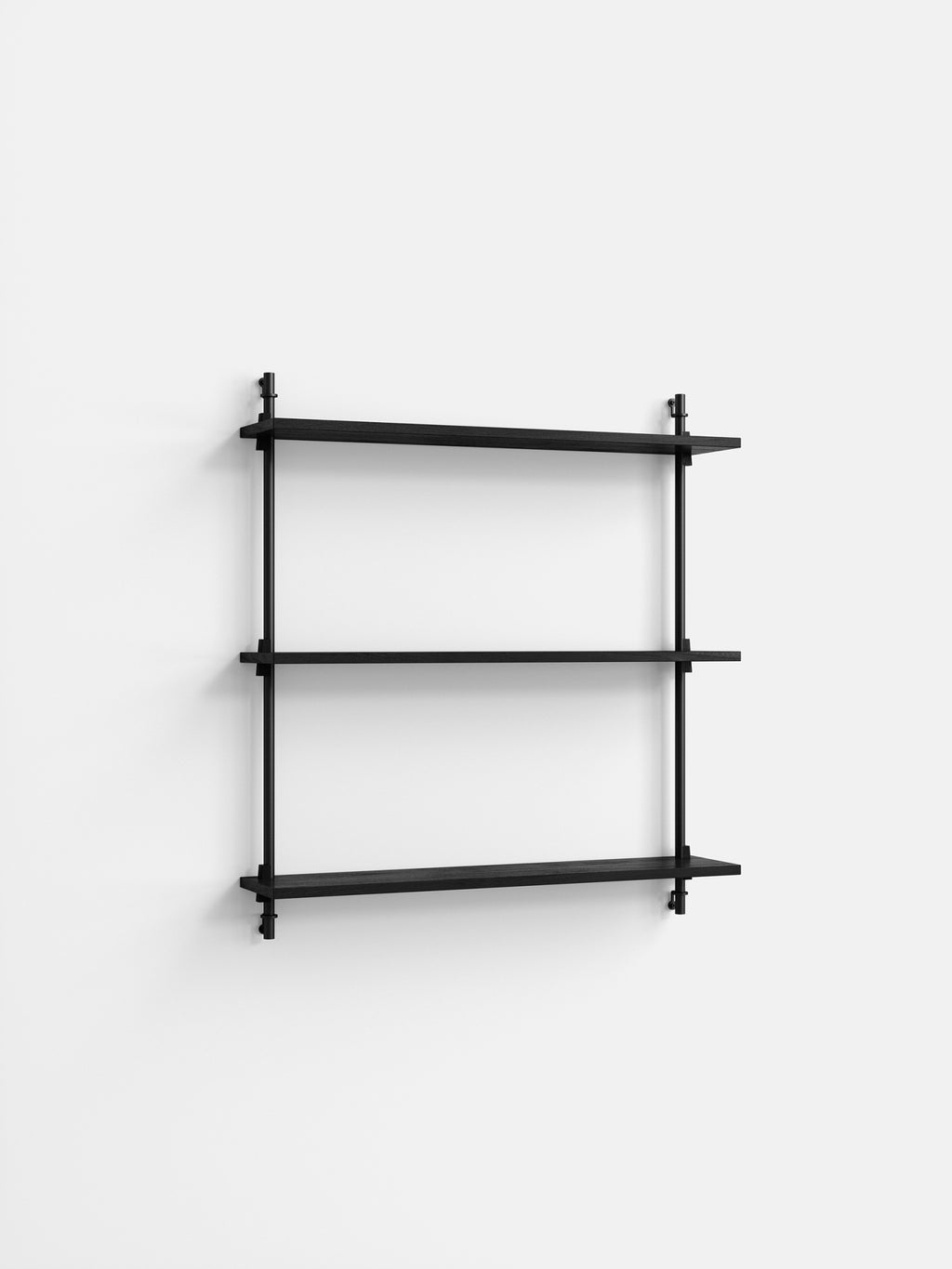 Moebe Wall Shelving WS.85.1 Black - Adjustable & Versatile Home Storage