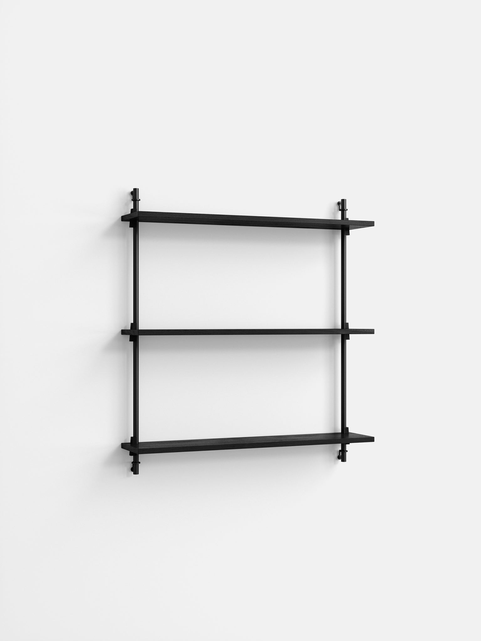 Moebe Wall Shelving WS.85.1 Black - Adjustable & Versatile Home Storage