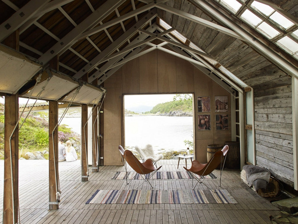 Cuero Pampa Mariposa Butterfly Chair, Montana/Black