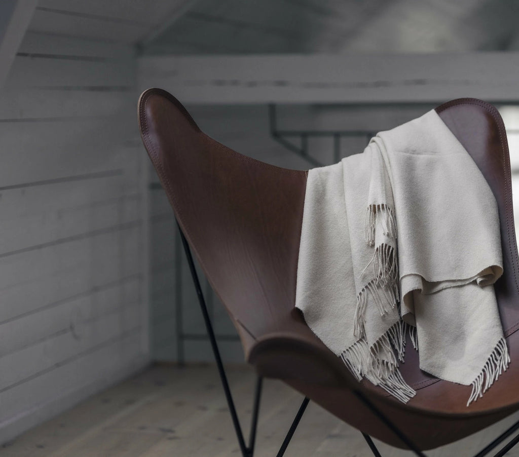 Cuero Pampa Mariposa Butterfly Chair, Chocolate/Black