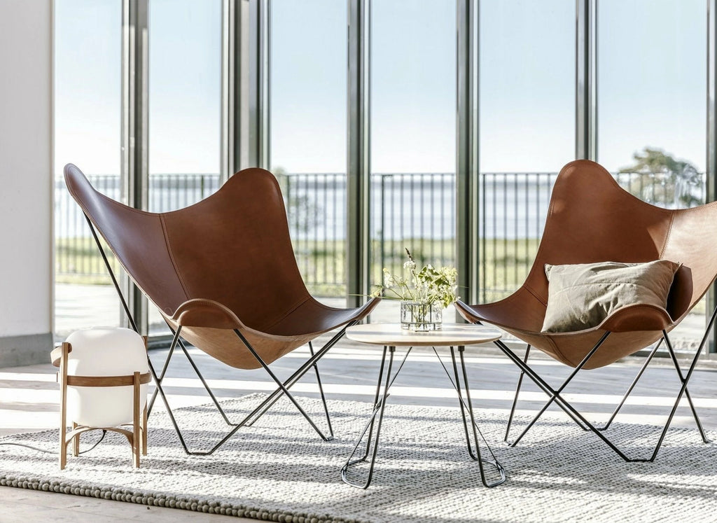 Cuero Pampa Mariposa Butterfly Chair, Oak/Black