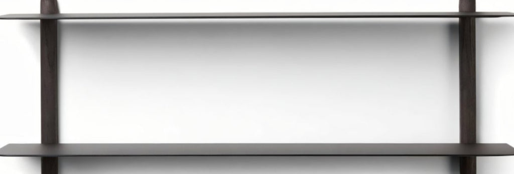 Gejst Nivo Wall Shelf F — Black Ash/black, 64×25 Cm Minimalist Design