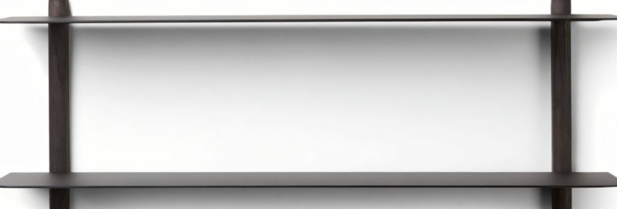 Gejst Nivo Wall Shelf F — Black Ash/black, 64×25 Cm Minimalist Design